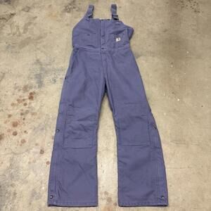 Carhartt Purple Insulated WR027 Double Knee Carpenter Overalls (Womens 16x30)